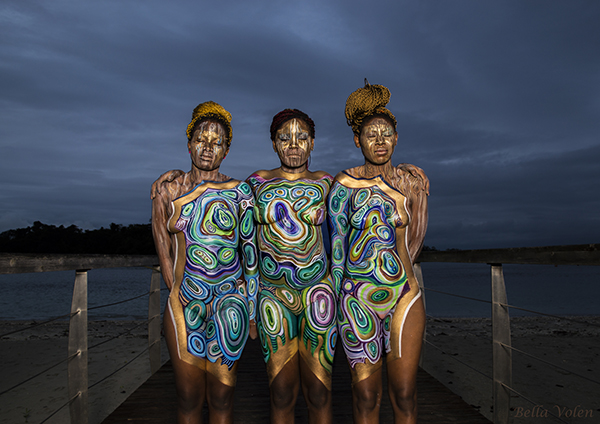 fine art bodypainting in africa