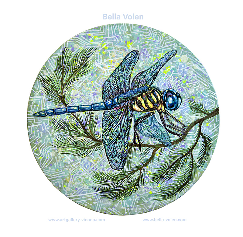 dragon fly round painting-online art gallery  dragon fly round painting-online art gallery