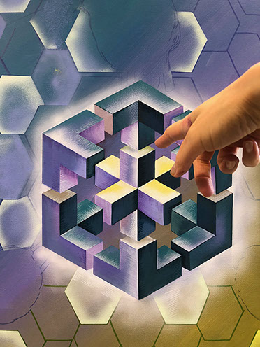 acryl gemälde geometrisch