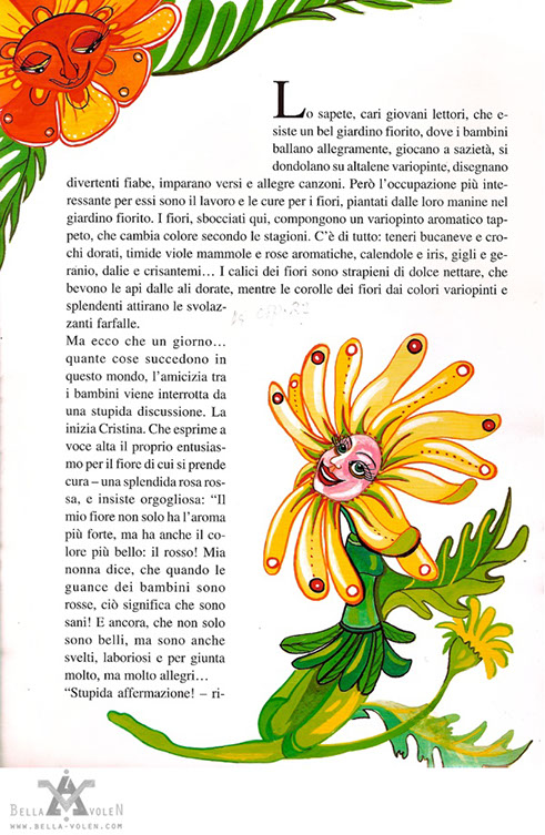 illustration with flowers illustration with flowers