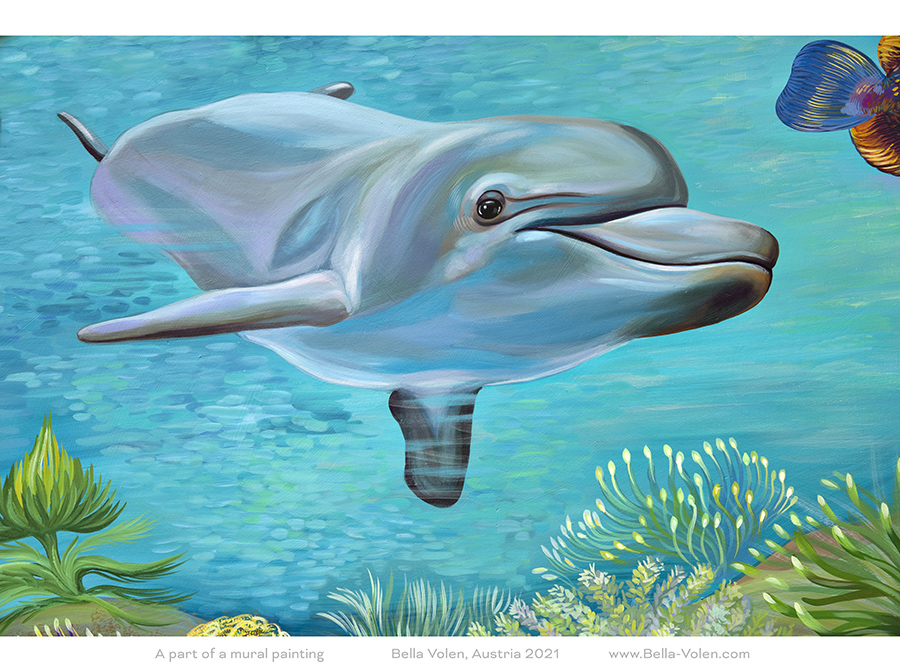wandmalerei wien delphin gemaelde wandmalerei in oesterreich delphin gemaelde